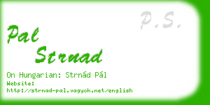 pal strnad business card